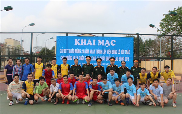 Khai mạc giải thể dục thể thao Viện Bỏng Quốc gia năm 2014 và khai trương sân tenis